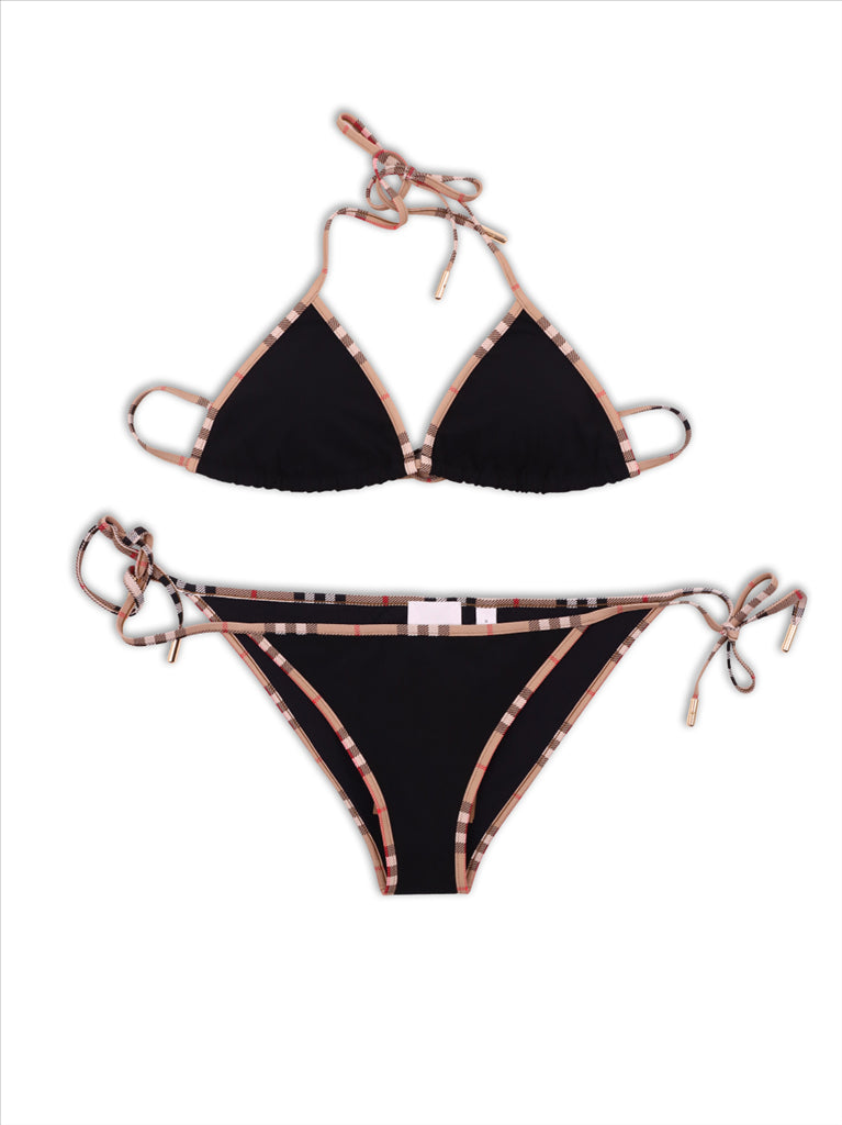 Beachwear Black and check bikini Burberry Black Women