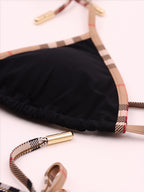 Beachwear Black and check bikini Burberry Black Women