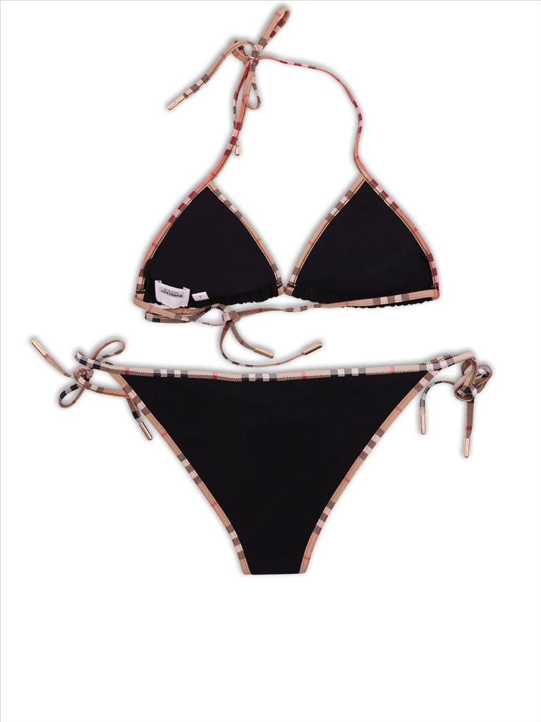 Beachwear Black and check bikini Burberry Black Women