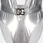 Moda mare Maillot de bain une pièce argenté Dolce & Gabbana Argento Femme