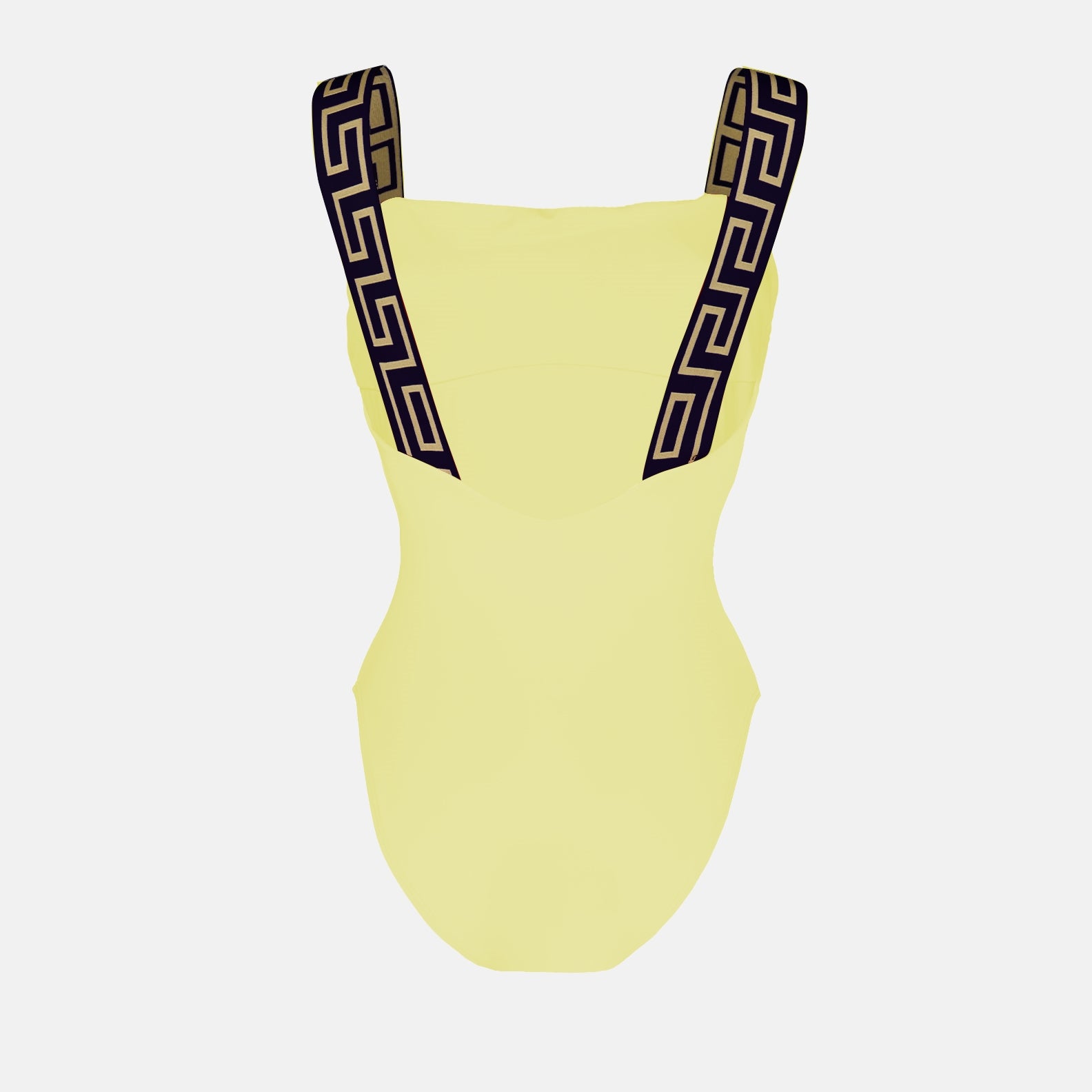 Beachwear Maillot une pièce Greca Versace Jaune Femme
