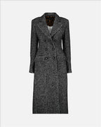 Manteaux Manteau à motif pied de poule Dolce & Gabbana Gris Femme