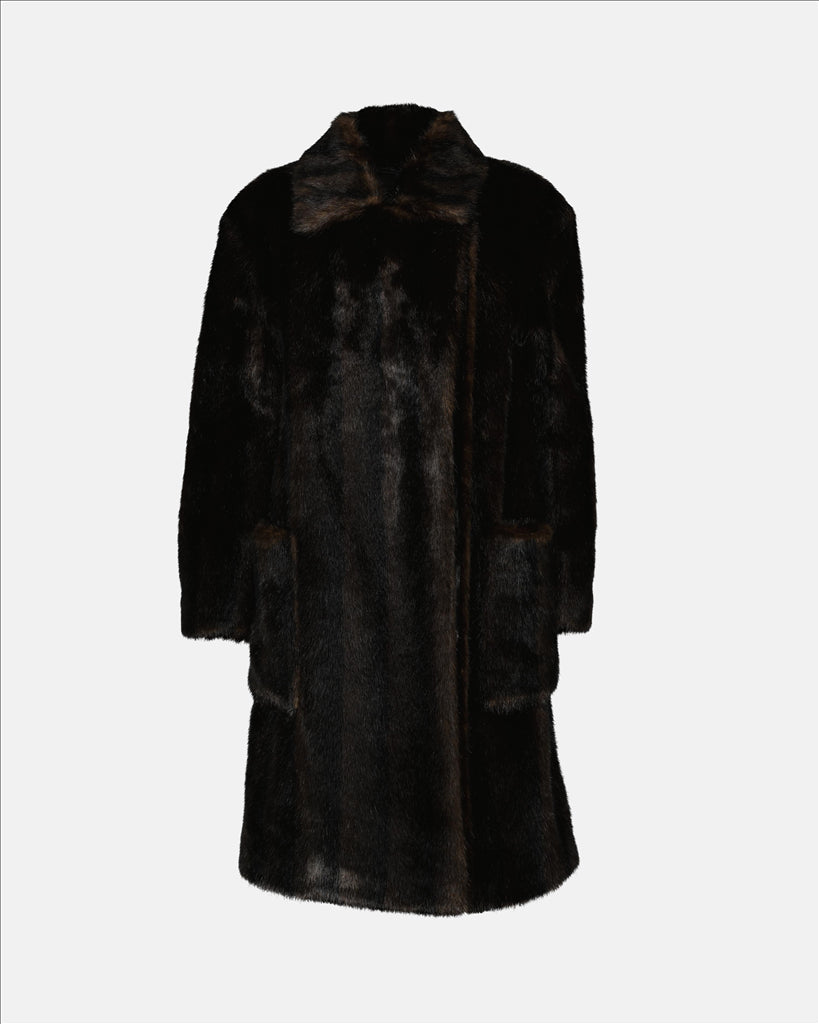 Mäntel Manteau en fourrure Burberry Braun Femme