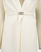 Casacos Manteau en laine Fendi Branco Femme