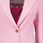 Manteaux Manteau en laine Versace Rose Femme