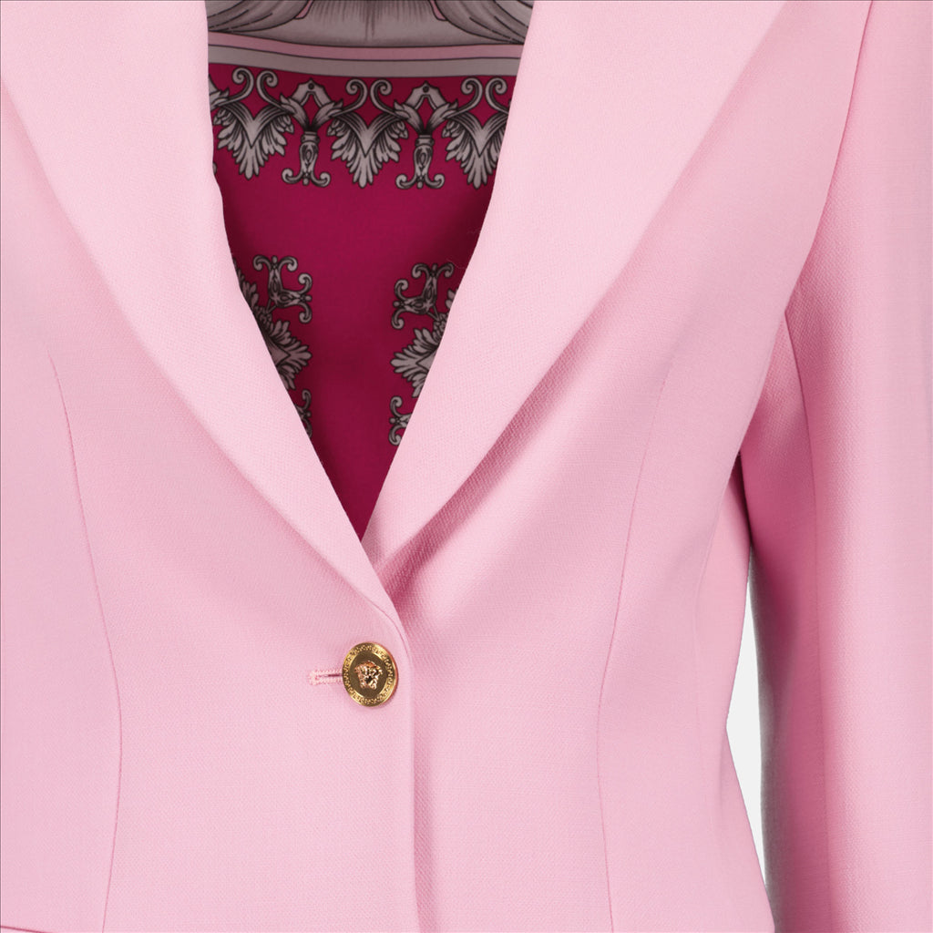 Manteaux Manteau en laine Versace Rose Femme