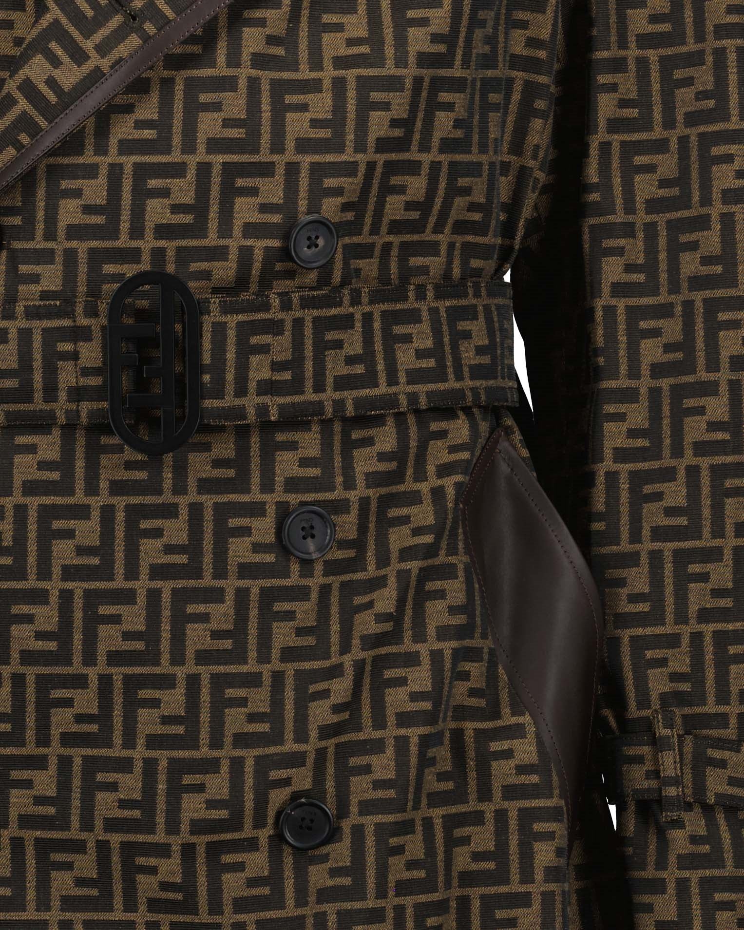 Manteaux Trench-coat FF Fendi Marron Homme