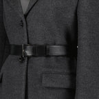 Coats Belted coat Prada Gray Women