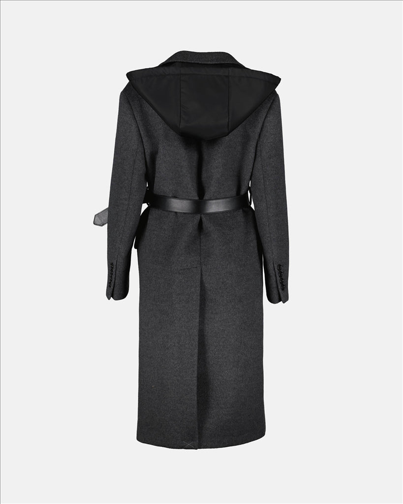 Coats Belted coat Prada Gray Women