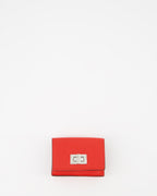 Kleine lederwaren Portefeuille Peekaboo Fendi Rot Femme
