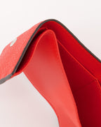 Kleine lederwaren Portefeuille Peekaboo Fendi Rot Femme