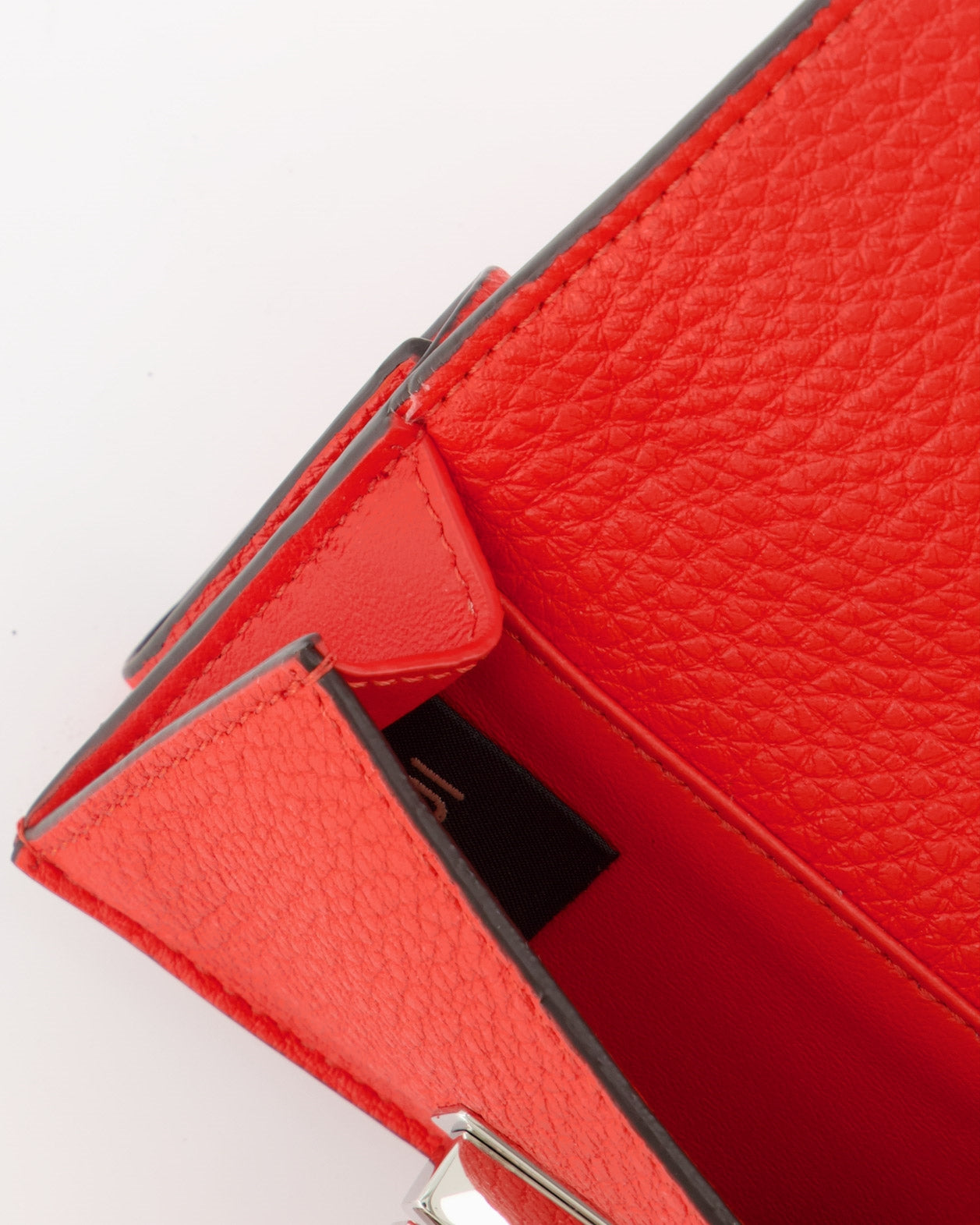 Kleine lederwaren Portefeuille Peekaboo Fendi Rot Femme