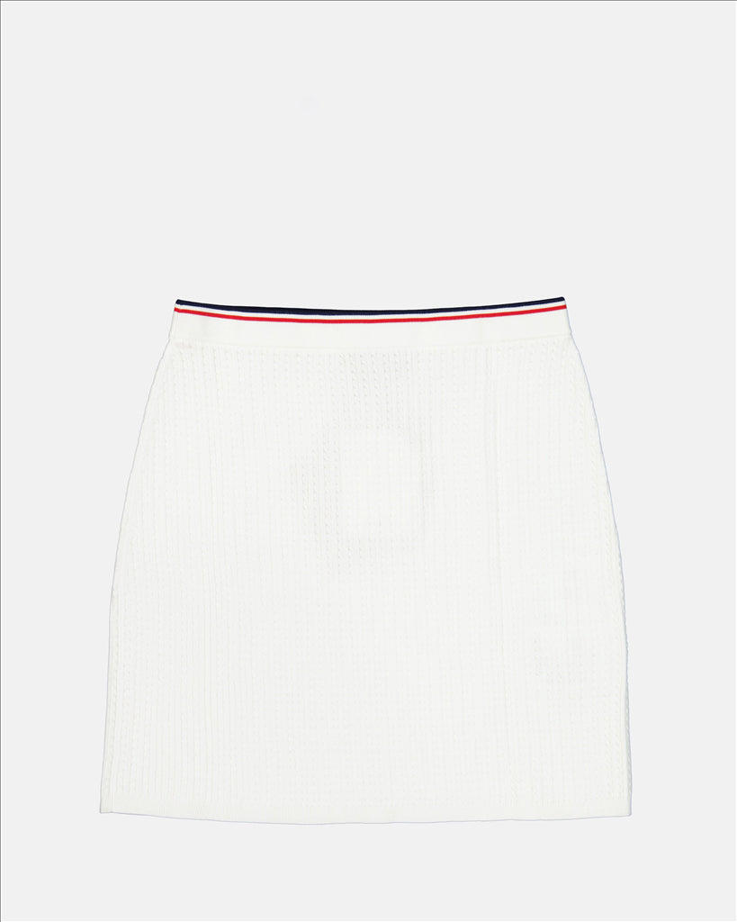 Skirts Logo mini skirt Miu Miu White Women