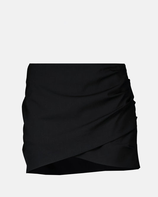 Crossover mini skirt