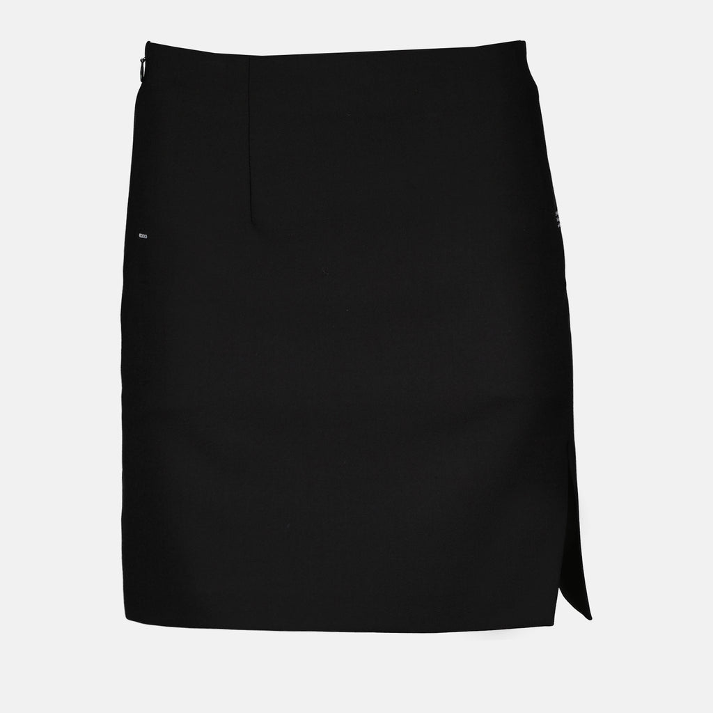 Jupes Mini-jupe croisée Off-White Noir Femme