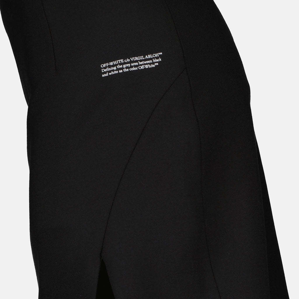Jupes Mini-jupe croisée Off-White Noir Femme