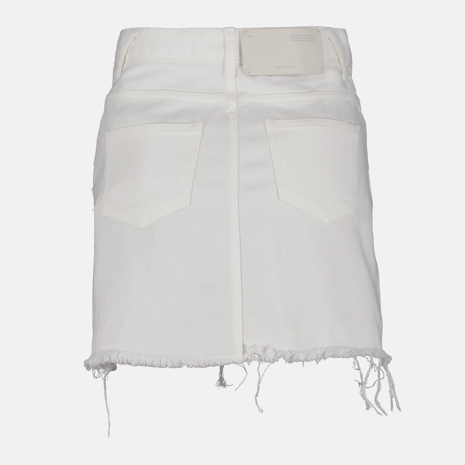 Jupes Mini-jupe en jean Off-White Blanc Femme