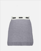 Röcke Mini-jupe en laine Miu Miu Grau Femme