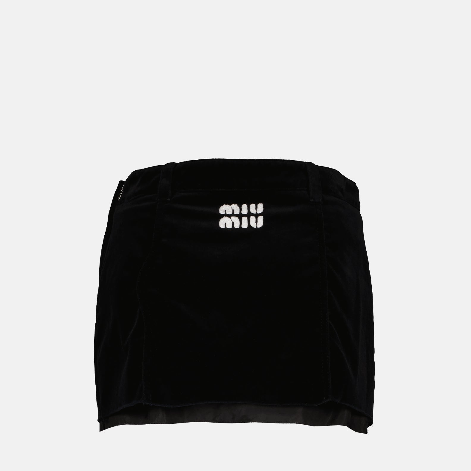 Mini Jupe Zara En Velours Noir, Taille M, Fermeture éclair, Idéale Soirée