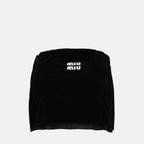 Skirts Velvet mini skirt Miu Miu Black Women
