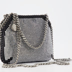 Sacs à main et épaule Sac Falabella à cristaux Stella McCartney Argenté Femme