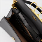 Handtaschen und schultertaschen Mini sac Four Ring Alexander McQueen Schwarz Femme