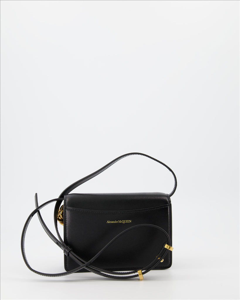 Handtaschen und schultertaschen Mini sac Four Ring Alexander McQueen Schwarz Femme
