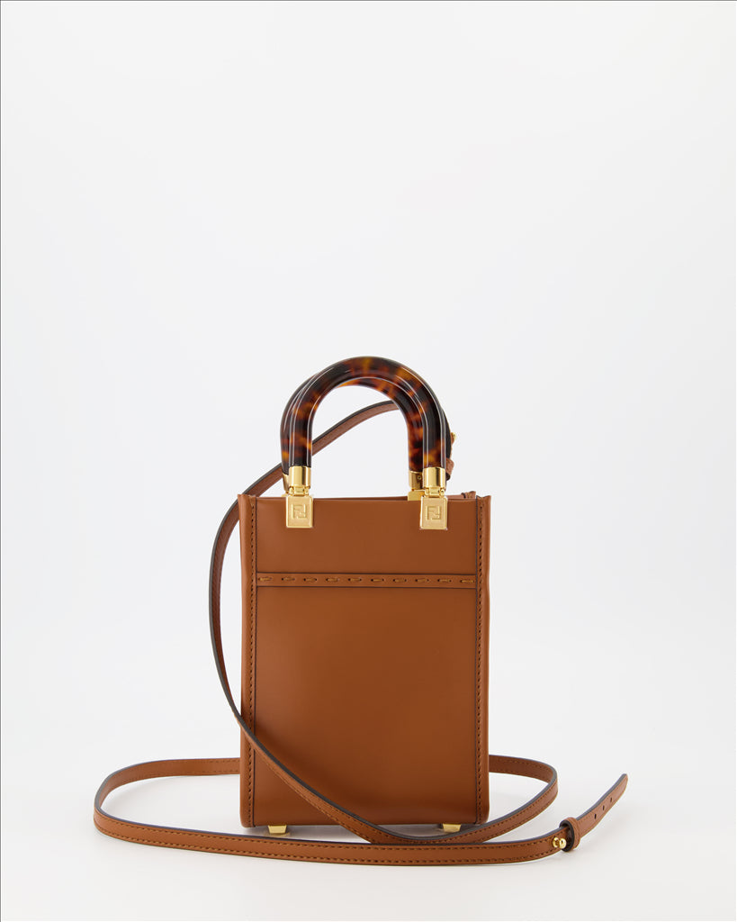 Handbags and shoulder bags Sunshine Mini Shopping Bag Fendi Brown Women