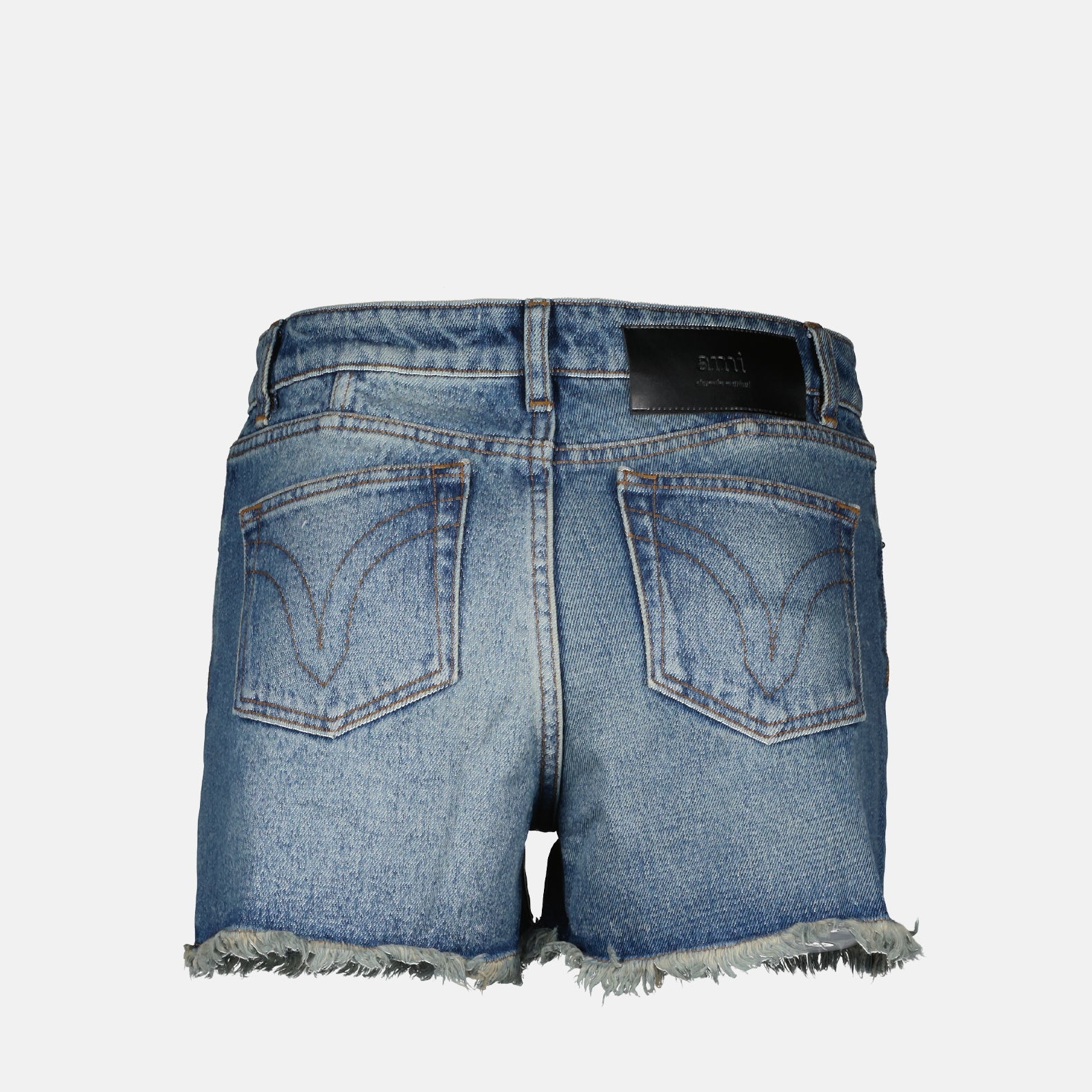 쇼츠 Short en jean Ami PARIS 파란색 Femme