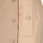 Jupes Minijupe trench en gabardine Burberry Beige Femme
