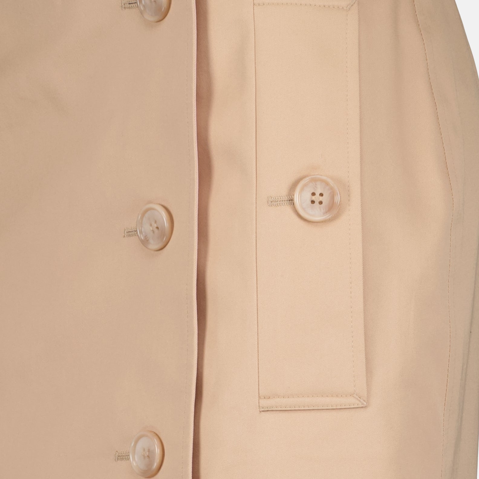 Jupes Minijupe trench en gabardine Burberry Beige Femme