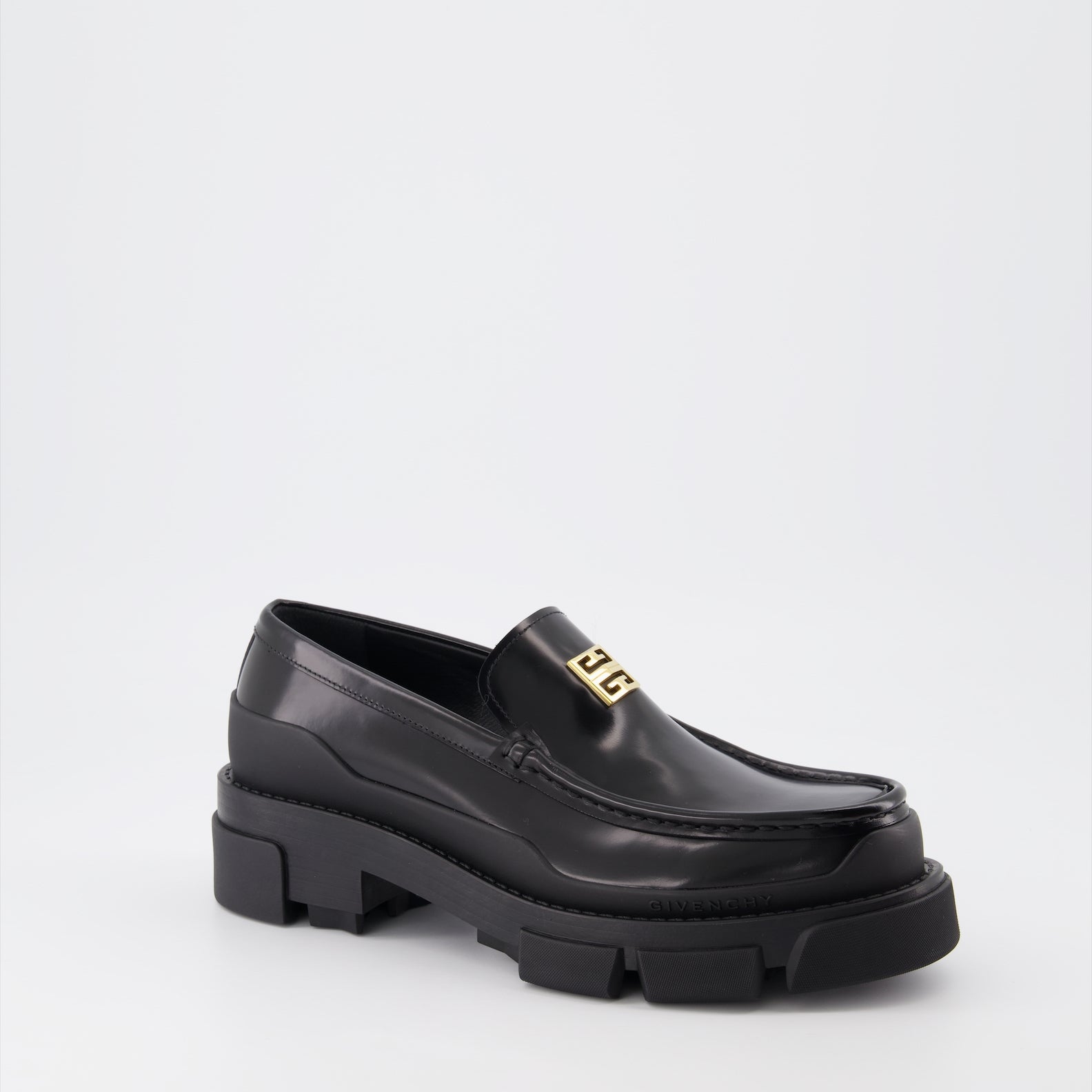 ローファー 4G モカシン Givenchy 黒 女性