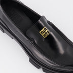 ローファー 4G モカシン Givenchy 黒 女性