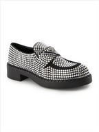 Loafers Crystal loafers Prada Silver Women
