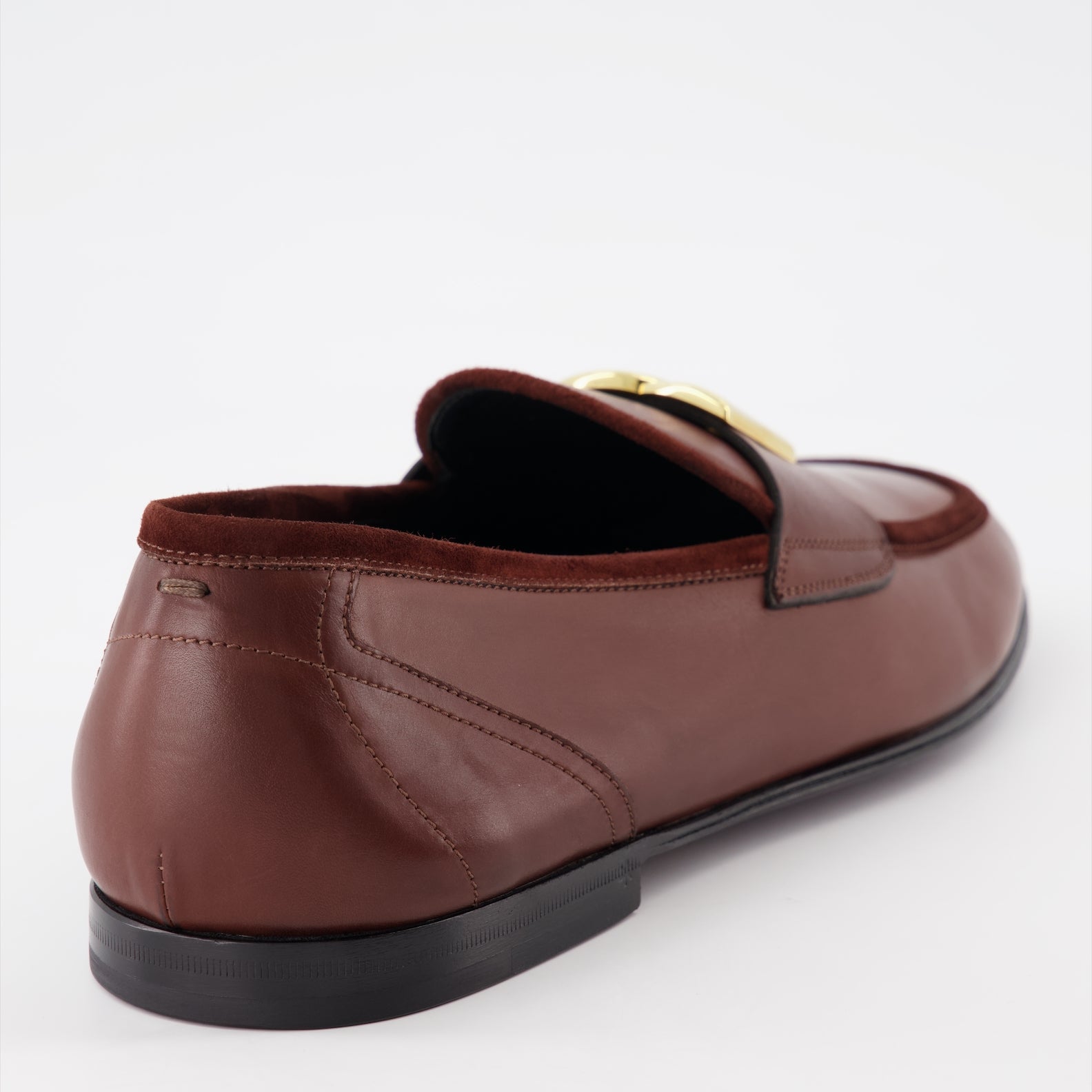 Loafer Mocassins DG en cuir Dolce & Gabbana Braun Homme