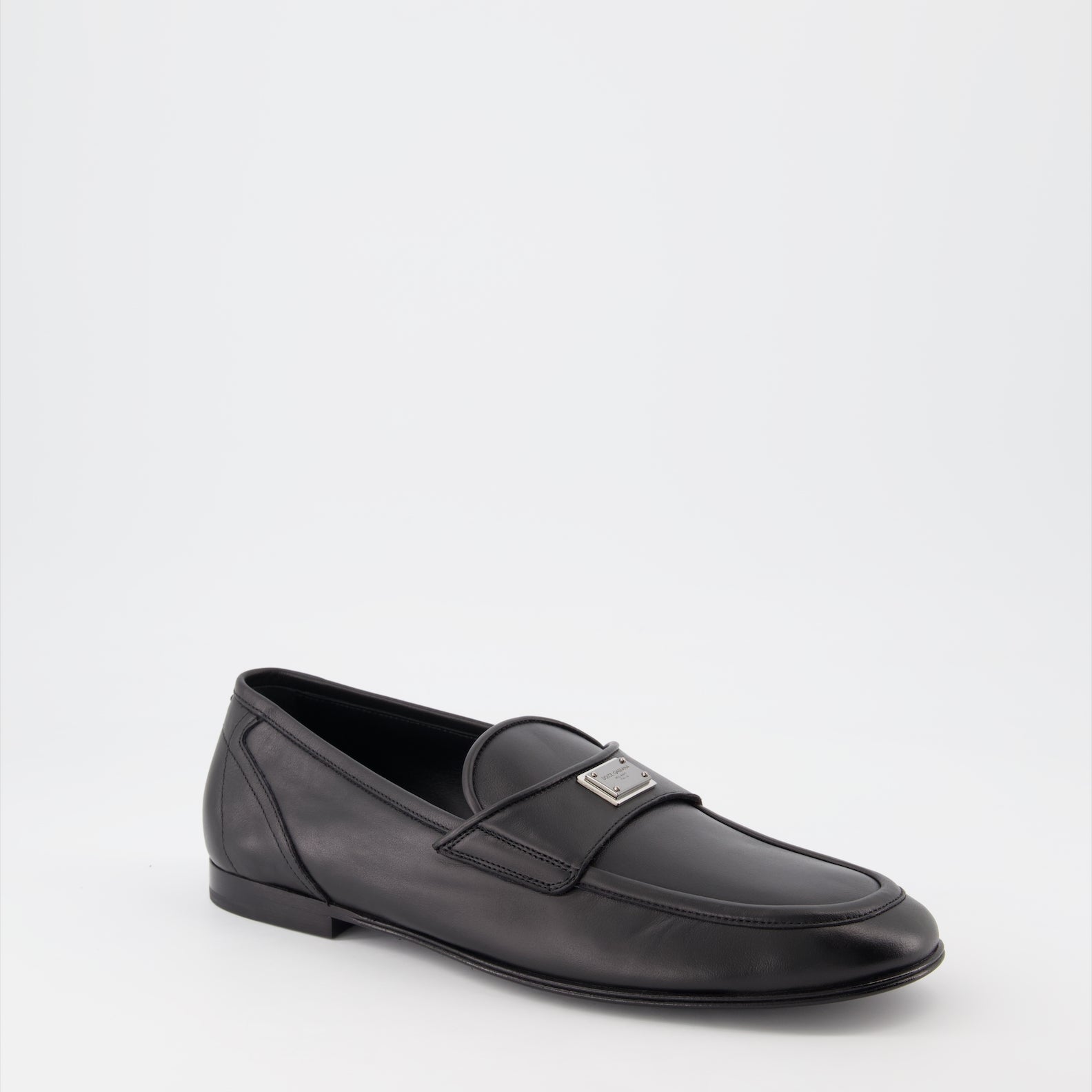 Mocasines Mocassins DG en cuir Dolce & Gabbana Negro Homme