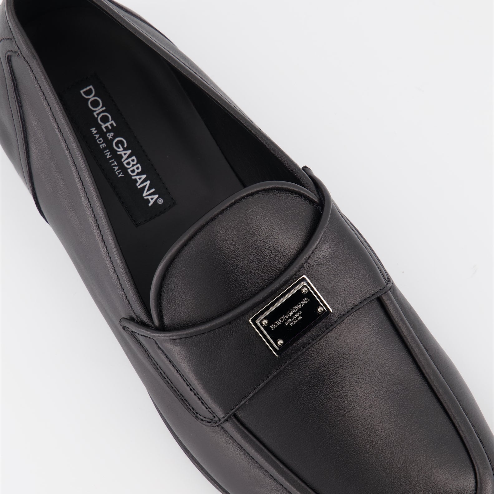 Mocasines Mocassins DG en cuir Dolce & Gabbana Negro Homme