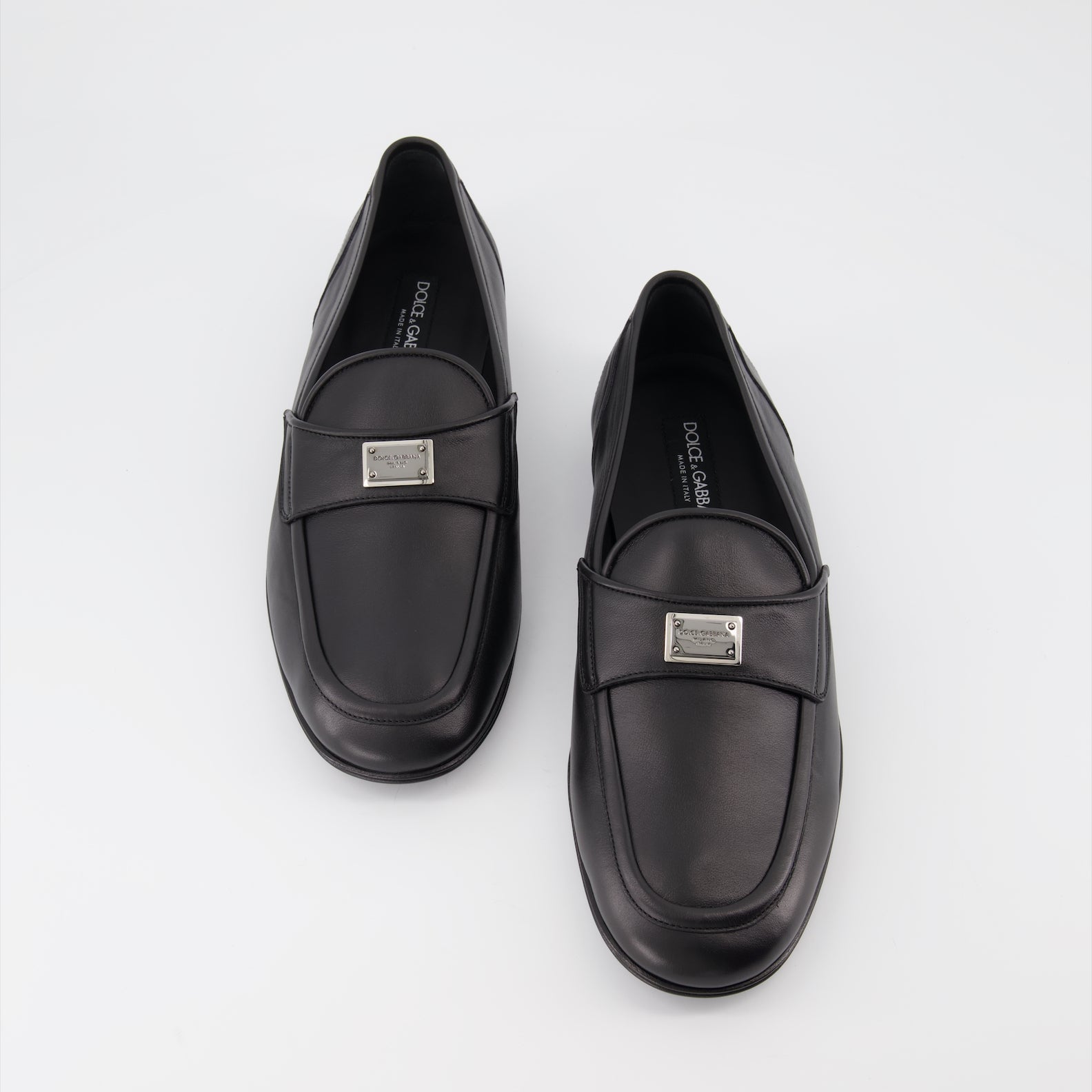 Mocasines Mocassins DG en cuir Dolce & Gabbana Negro Homme