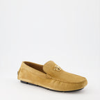 Loafer Mocassins Driver la Medusa Versace Beige Homme