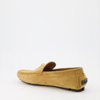 Loafer Mocassins Driver la Medusa Versace Beige Homme