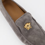 Loafer Mocassins Driver la Medusa Versace Grau Homme
