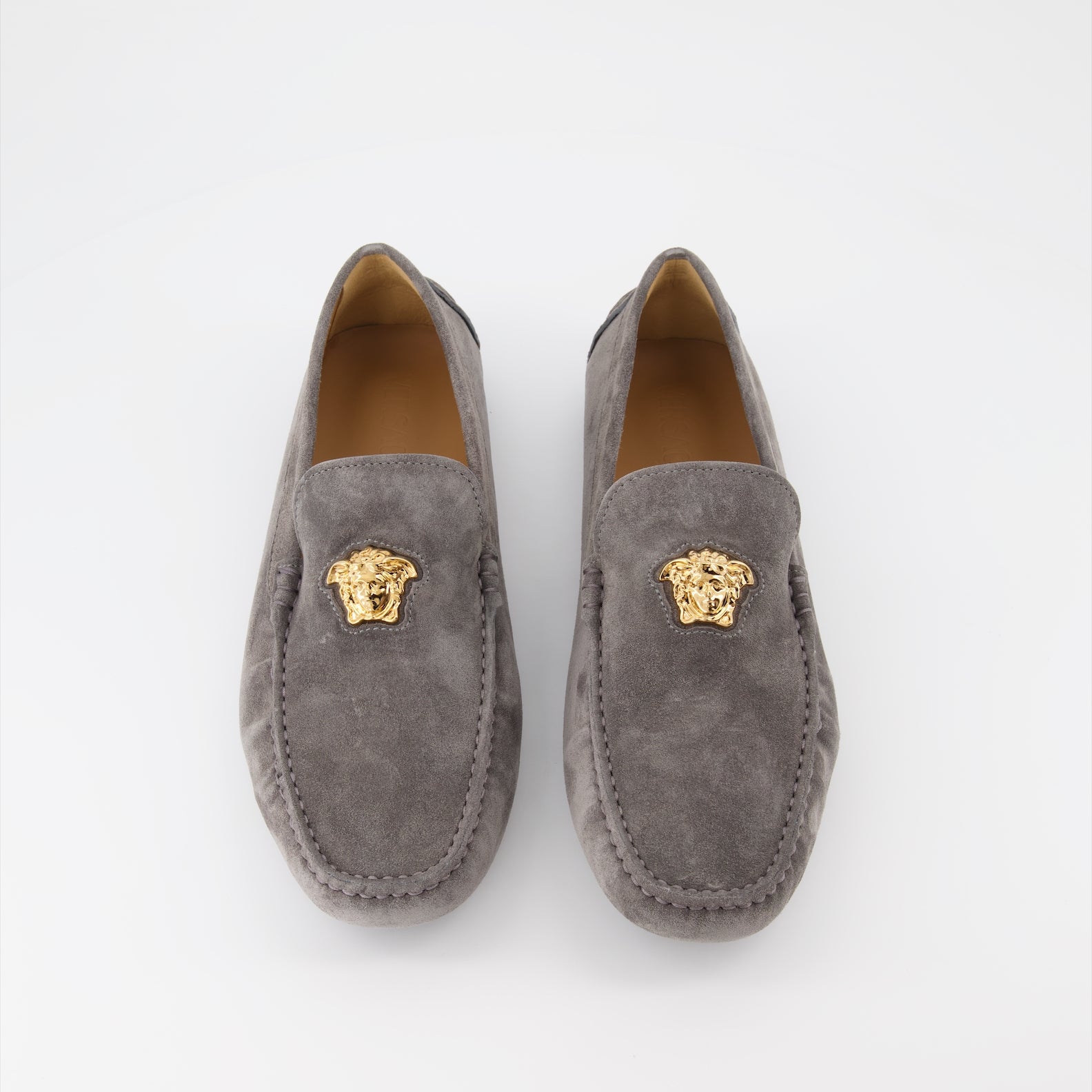 Loafer Mocassins Driver la Medusa Versace Grau Homme