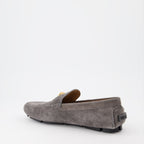 Loafer Mocassins Driver la Medusa Versace Grau Homme