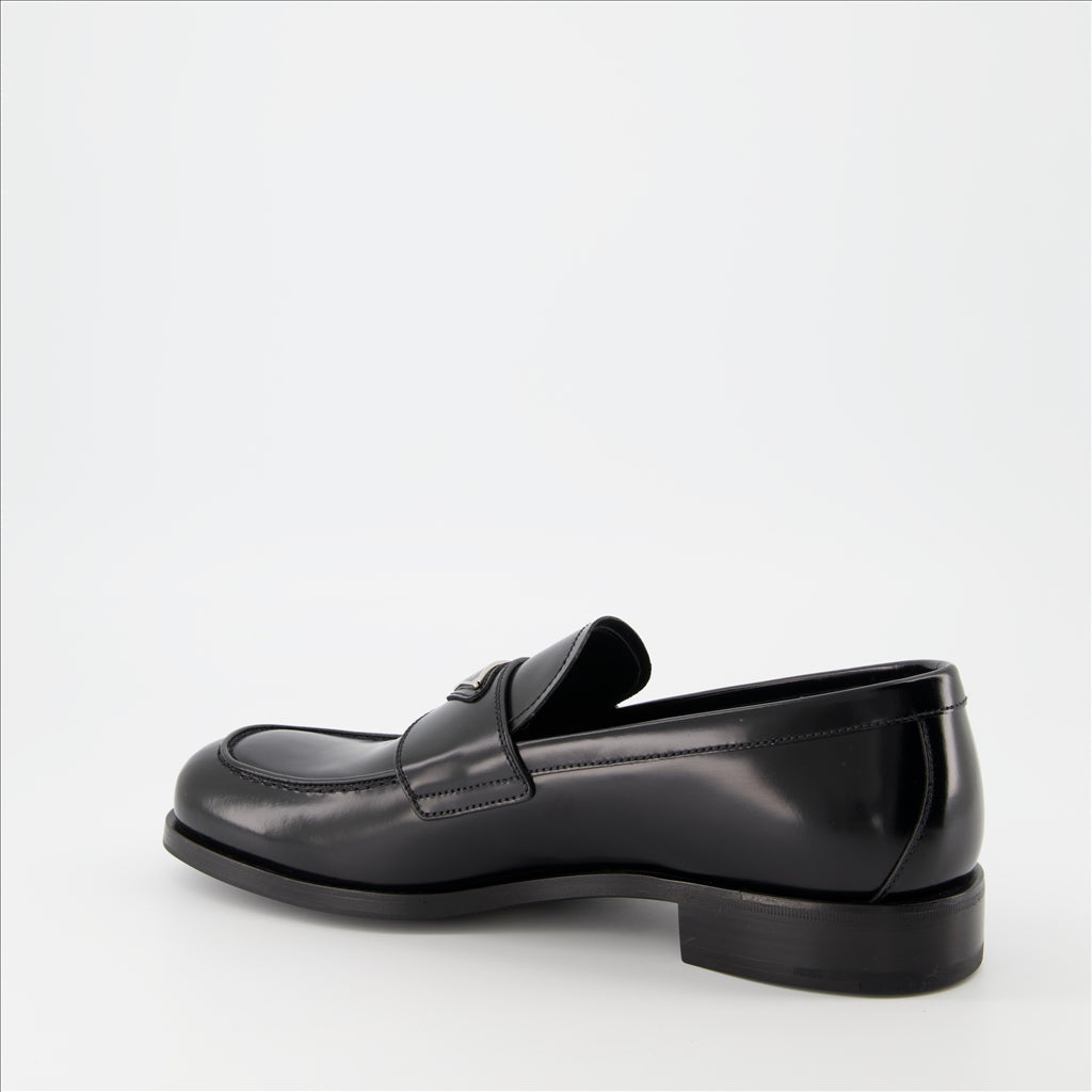 Triangle logo loafers