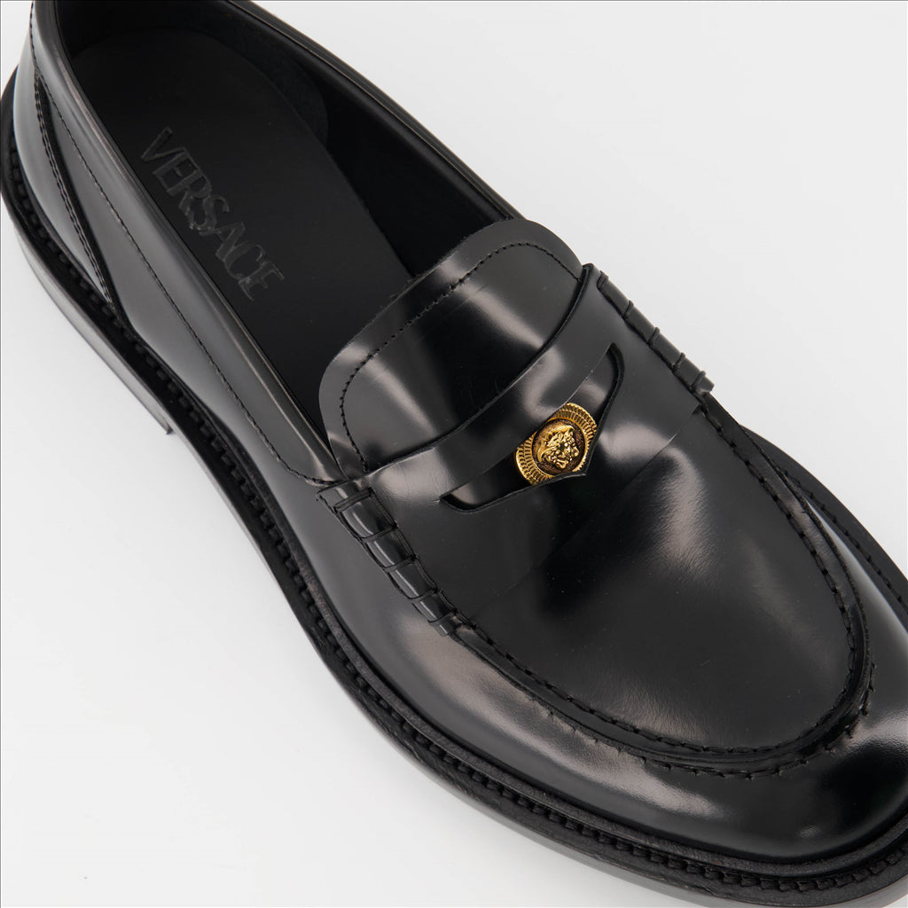 Loafer Mocassins Medusa Versace Schwarz Homme