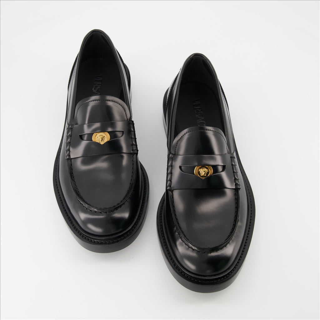 Loafer Mocassins Medusa Versace Schwarz Homme