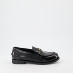 Mocassins en cuir noir