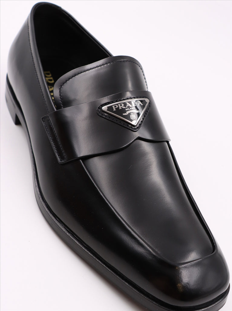 Mocassins Mocassins en cuir Prada Noir Homme