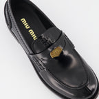 Mocassins en cuir noir