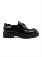 Loafer Mocassins en cuir Prada Schwarz Femme